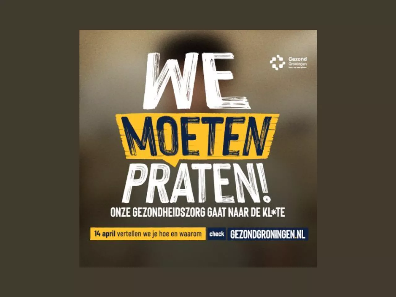 Promo afbeelding 'We moeten praten' campagne Gezond Groningen