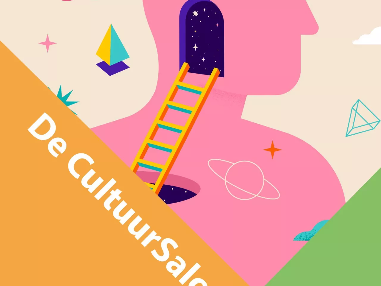 Promo flyer voor de CultuurSalon